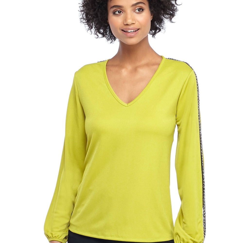 Long Sleeve Beaded Top